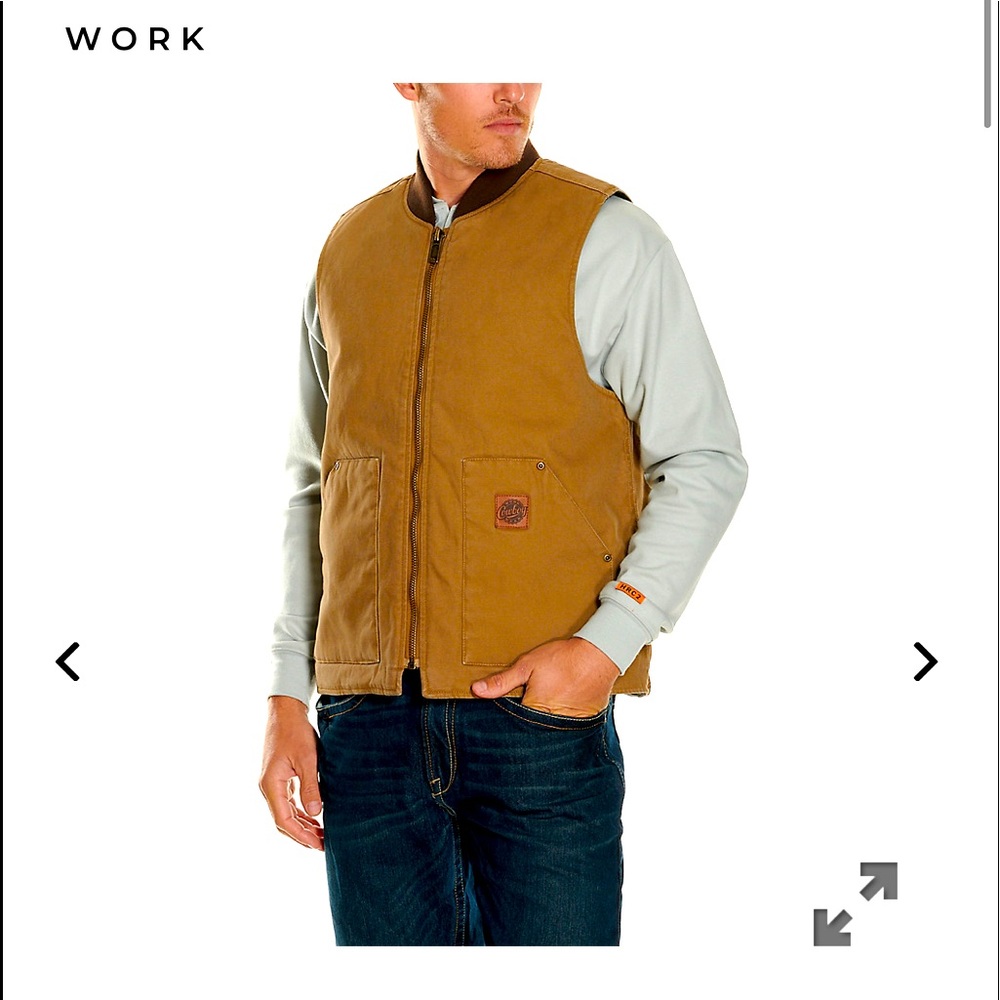 Cavenders men’s canvas work vest